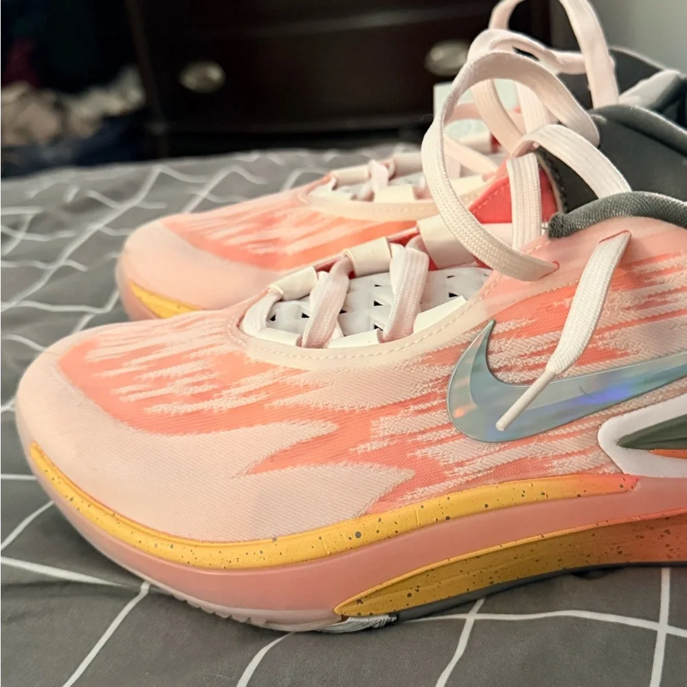 Nike men’s pearl pink & multicolor air zoom GT cut - Picture 6 of 7